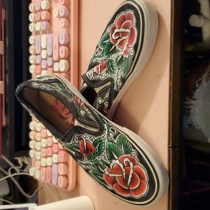 Custom Rose Vans